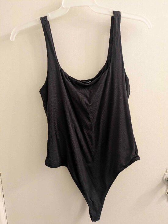 Babaton Tops - Babaton Contour Black Square-neck Tank Bodysuit XL